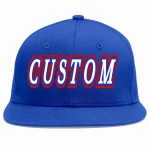 Custom Royal White-Royal Casual Sport Baseball Cap