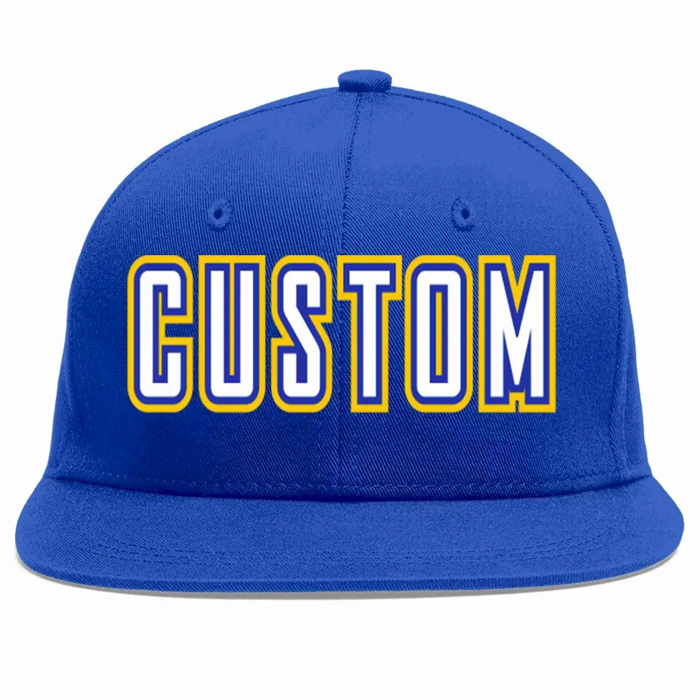 Custom Royal White-Royal Casual Sport Baseball Cap