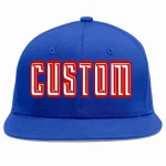 Custom Royal White-Red Casual Sport Baseball Cap