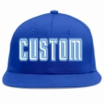 Custom Royal White-Light Blue Casual Sport Baseball Cap
