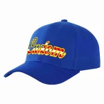 Custom Royal Vintage USA Flag-Yellow Curved Eaves Sport Baseball Cap Design for Men/Women/Youth