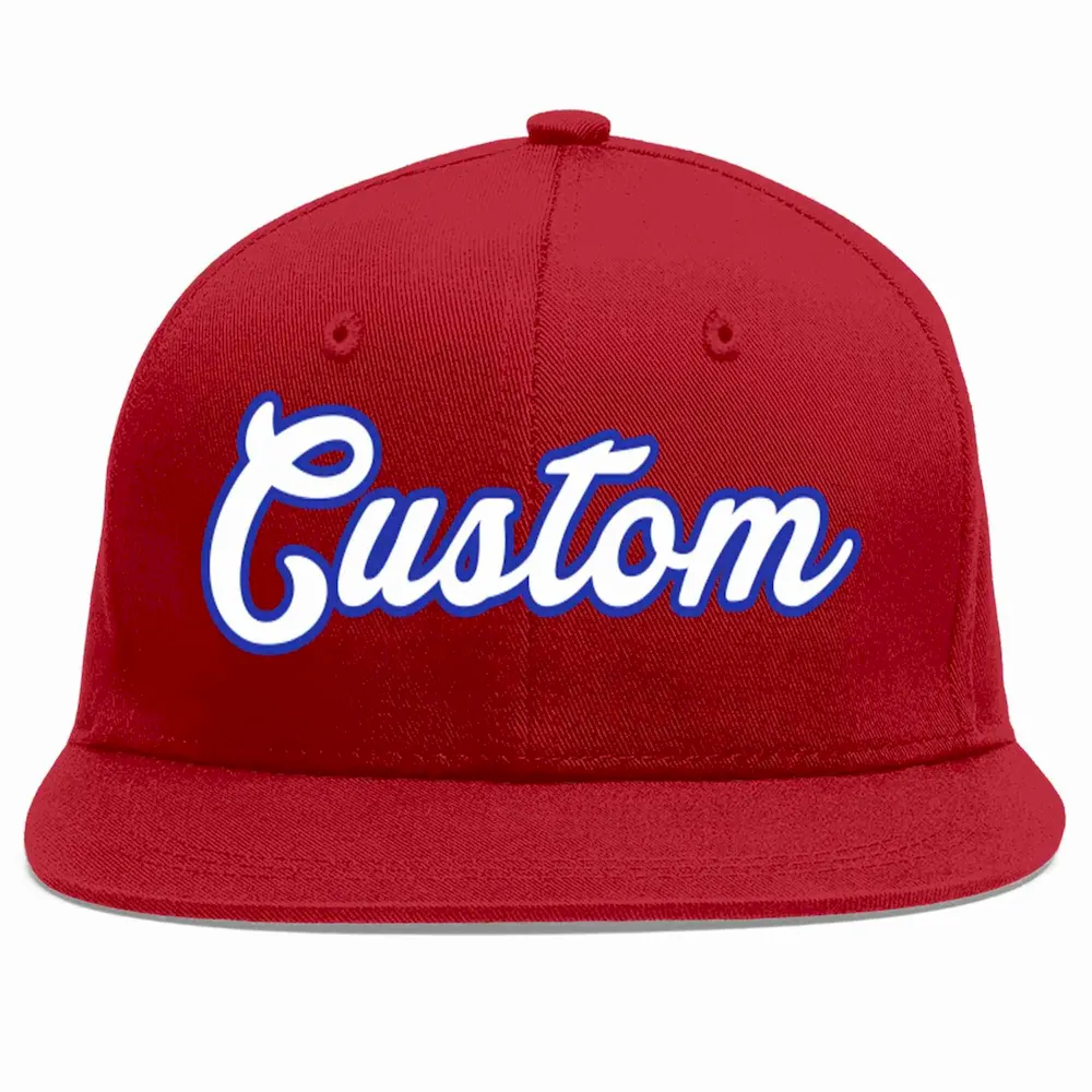 Custom Red White-Royal Casual Sport Baseball Cap