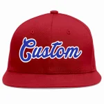Custom Red Royal-White Casual Sport Baseball Cap