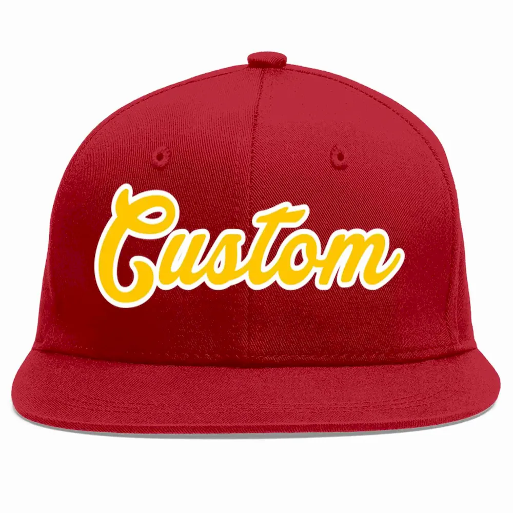 Custom Red Kelly Green-White Casual Sport Baseball Cap