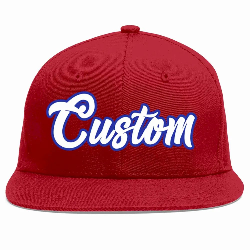 Custom Red White-Royal Casual Sport Baseball Cap