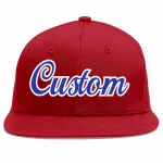 Custom Red Royal-White Casual Sport Baseball Cap