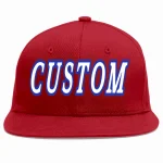 Custom Red White-Royal Casual Sport Baseball Cap