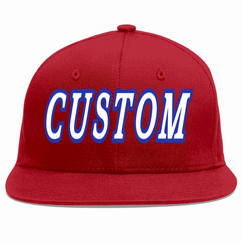 Custom Red White-Royal Casual Sport Baseball Cap