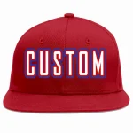 Custom Red White-Red Casual Sport Baseball Cap
