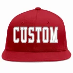 Custom Red White-Gray Casual Sport Baseball Cap
