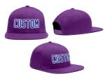 Custom Purple Royal-White Outdoor Sport Baseball Cap