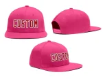 Custom Pink Red-White Outdoor Outdoor Sport Baseball Cap
