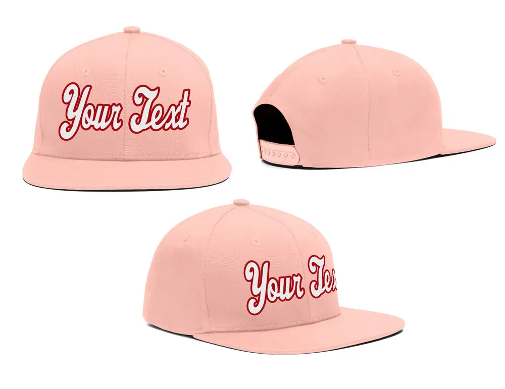 Custom Pink Navy-White Sport Baseball Cap