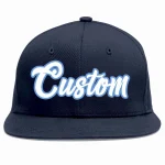 Custom Navy White-Light Blue Casual Sport Baseball Cap