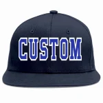 Custom Navy White-Red Casual Sport Baseball Cap