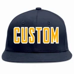 Custom Navy Red-White Casual Sport Baseball Cap
