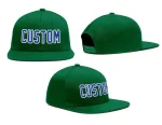 Custom Green Royal-White Outdoor Sport Baseball Cap