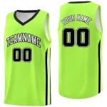 Custom Neon Green Black Classic Tops Athletic Casual Basketball Jersey