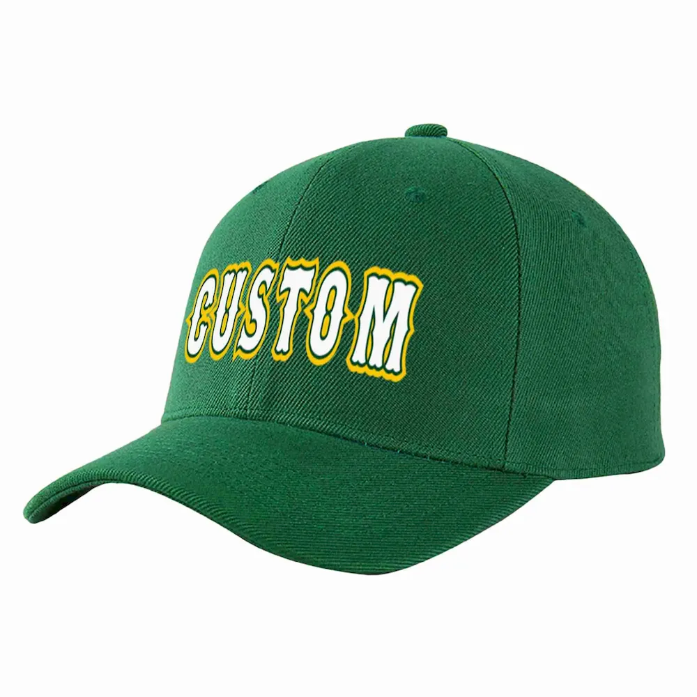 Custom White Bright Green-Black Personalized Ripple Design Authentic Baseball Jersey