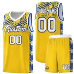 Custom Light Pink Mosaic Stars Pattern Sports Uniform Basketball Jersey
