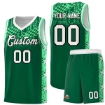 Custom Orange Mosaic Stars Pattern Sports Uniform Basketball Jersey
