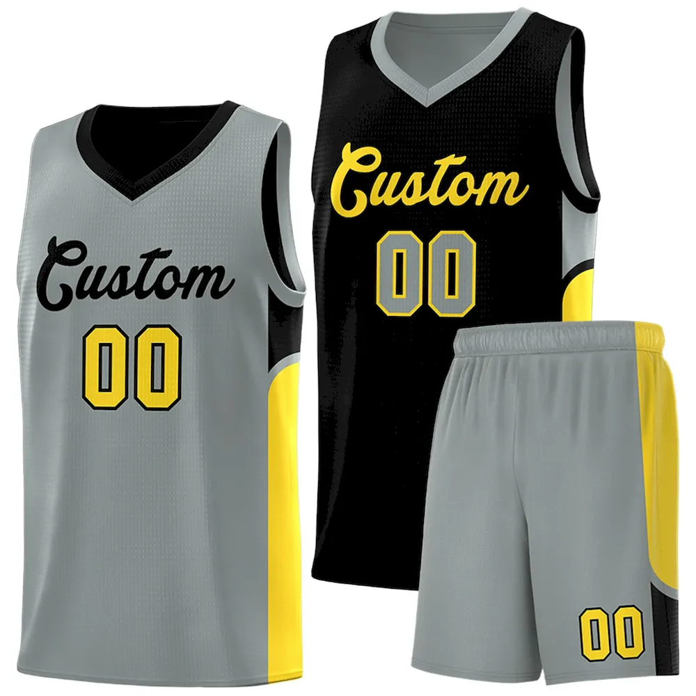 Custom White Pink Gradient Start Pattern Basketball Jersey Sets