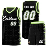 Custom Black Side Blocks Sports Uniform Basketball Jersey