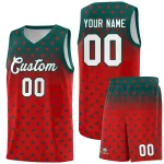 Custom Royal Red Classic Plaid Pattern Sports Uniform Basketball Jersey
