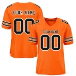 Custom Powder Blue Navy-White Classic Style Mesh Authentic Football Jersey
