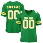 Custom Kelly Green Red-Gold Classic Style Authentic Football Jersey