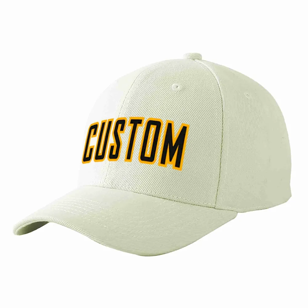 Custom Gold Personalized 3D Flower Design Authentic Baseball Jersey