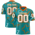 Custom Purple Pink-White Personalized Star Graffiti Pattern Authentic Football Jersey