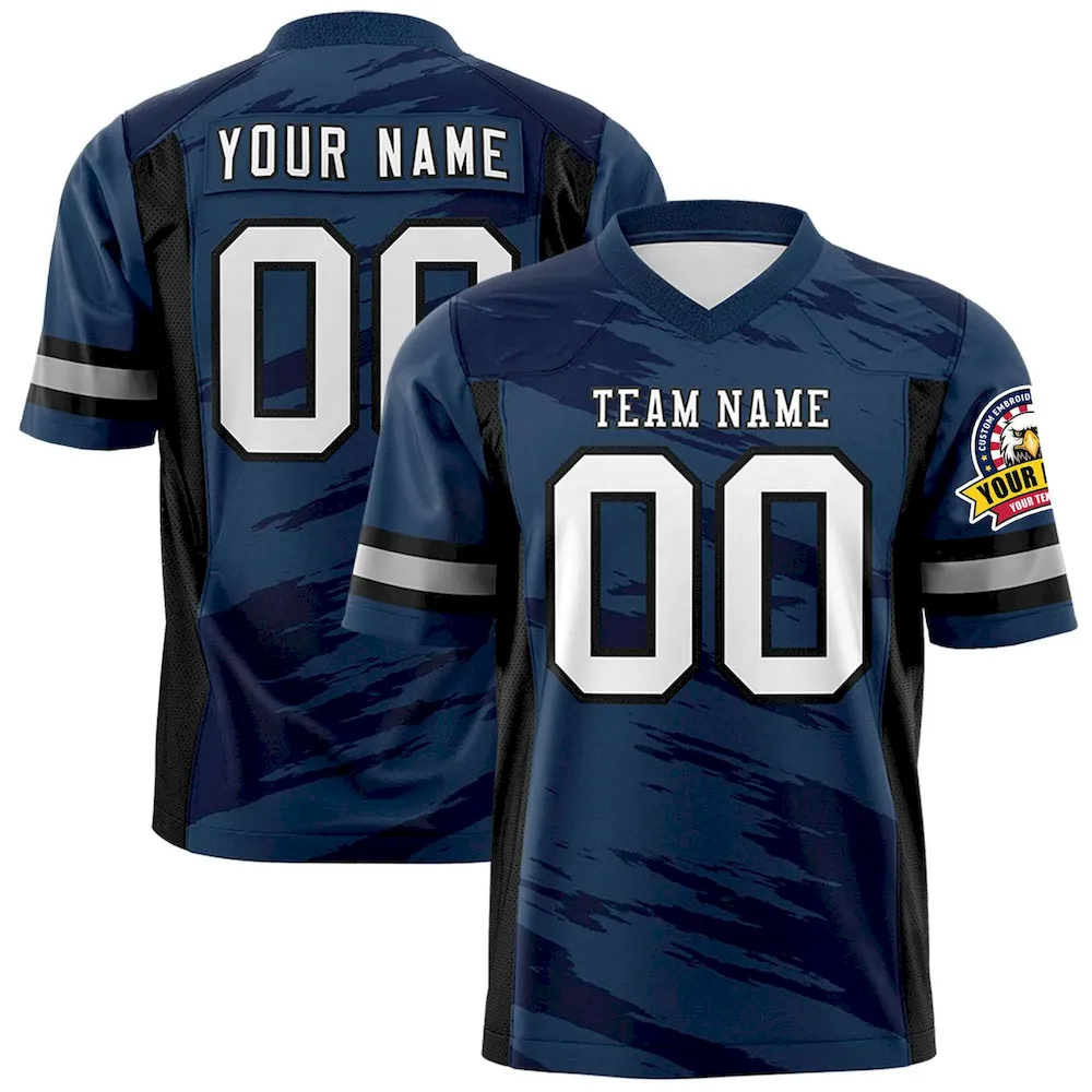 Custom Red Crimson Personalized Scratch Pattern Design Authentic Football Jersey