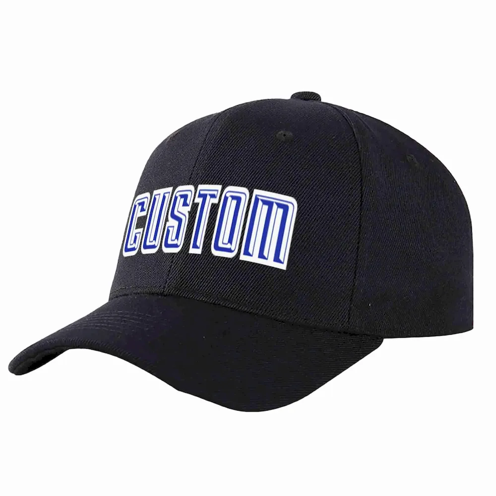Custom Black Crimson-Black Curved Eaves Sport Baseball Cap Design for Men/Women/Youth