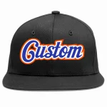 Custom Black Royal-White Casual Sport Baseball Cap