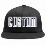 Custom Black Navy-White Casual Sport Baseball Cap