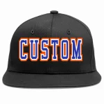 Custom Orange Black Raglan Sleeves Side Spot Authentic Pullover Baseball Jersey