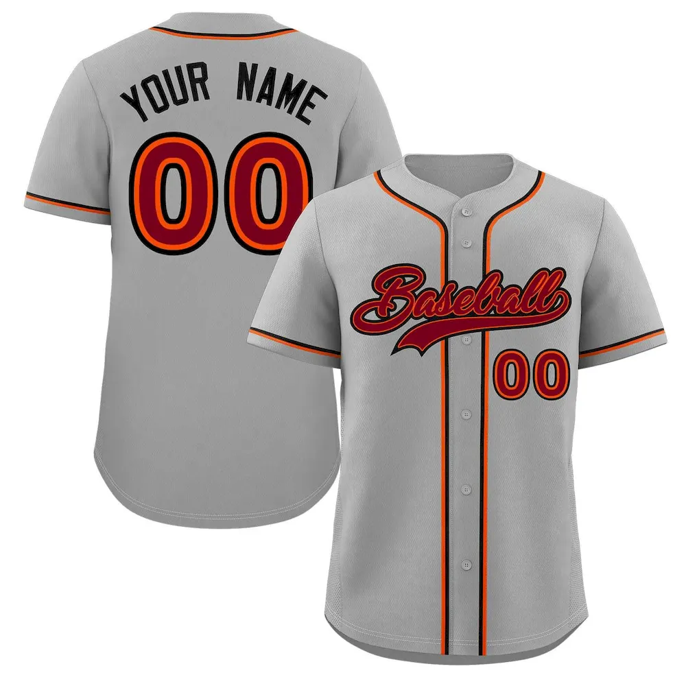 Custom Gray Navy-Aqua Classic Style Authentic Baseball Jersey