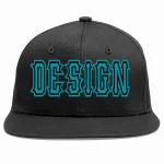 Custom Black Kelly Green-White Flat Eaves Sport Baseball Cap Design for Men/Women/Youth