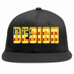 Custom Black Vintage?USA?Flag-Gold Flat Eaves Sport Baseball Cap Design for Men/Women/Youth