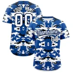 Custom Old Gold Black-White Personalized Camo Design Authentic Baseball Jersey