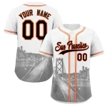 Custom Royal Yellow-White Los Angeles City Connect Baseball Jersey