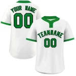 Custom Crimson White-Gray Classic Style Authentic Two-Button Baseball Jersey