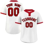Custom Orange White-Black Classic Style Authentic Two-Button Baseball Jersey