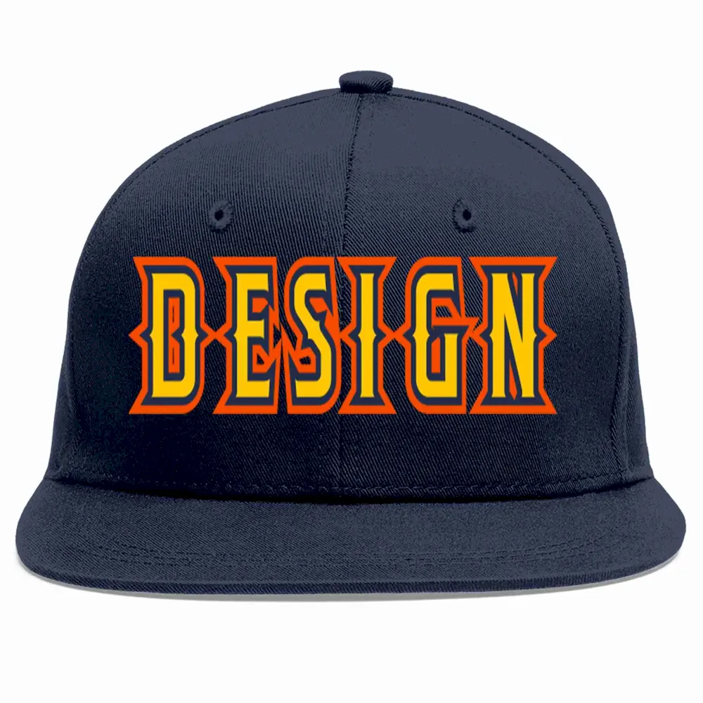 Custom Powder Blue Orange Personalized Half Gradient Design Authentic Baseball Jersey