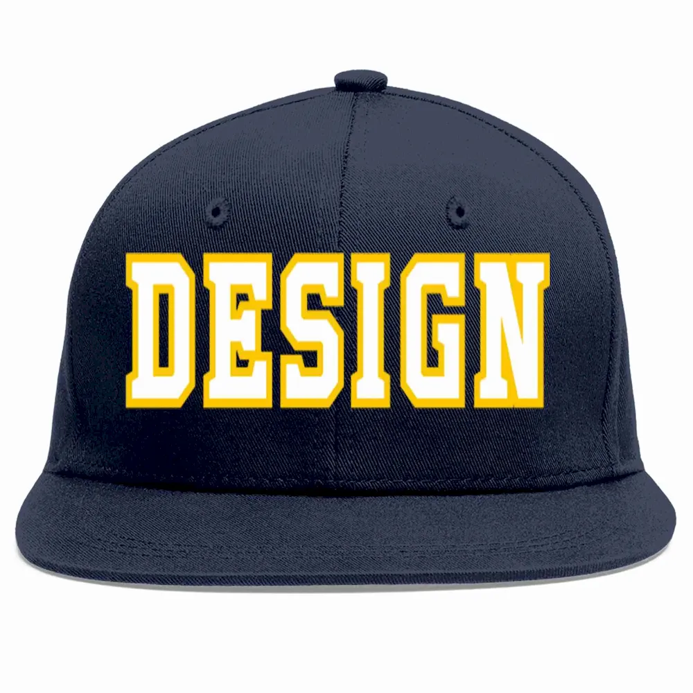 Custom Royal Gold Personalized Half Gradient Design Authentic Baseball Jersey
