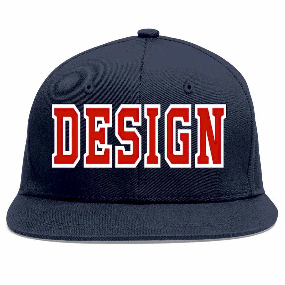 Custom Navy Crimson Personalized Half Gradient Design Authentic Baseball Jersey