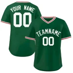 Custom Green Classic Style Personalized Authentic Pullover Baseball Jersey
