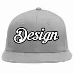 Custom Gray Royal-Red Flat Eaves Sport Baseball Cap Design for Men/Women/Youth