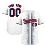 Custom Navy Yellow Personalized Phonetic Rhythm Authentic Baseball Jersey